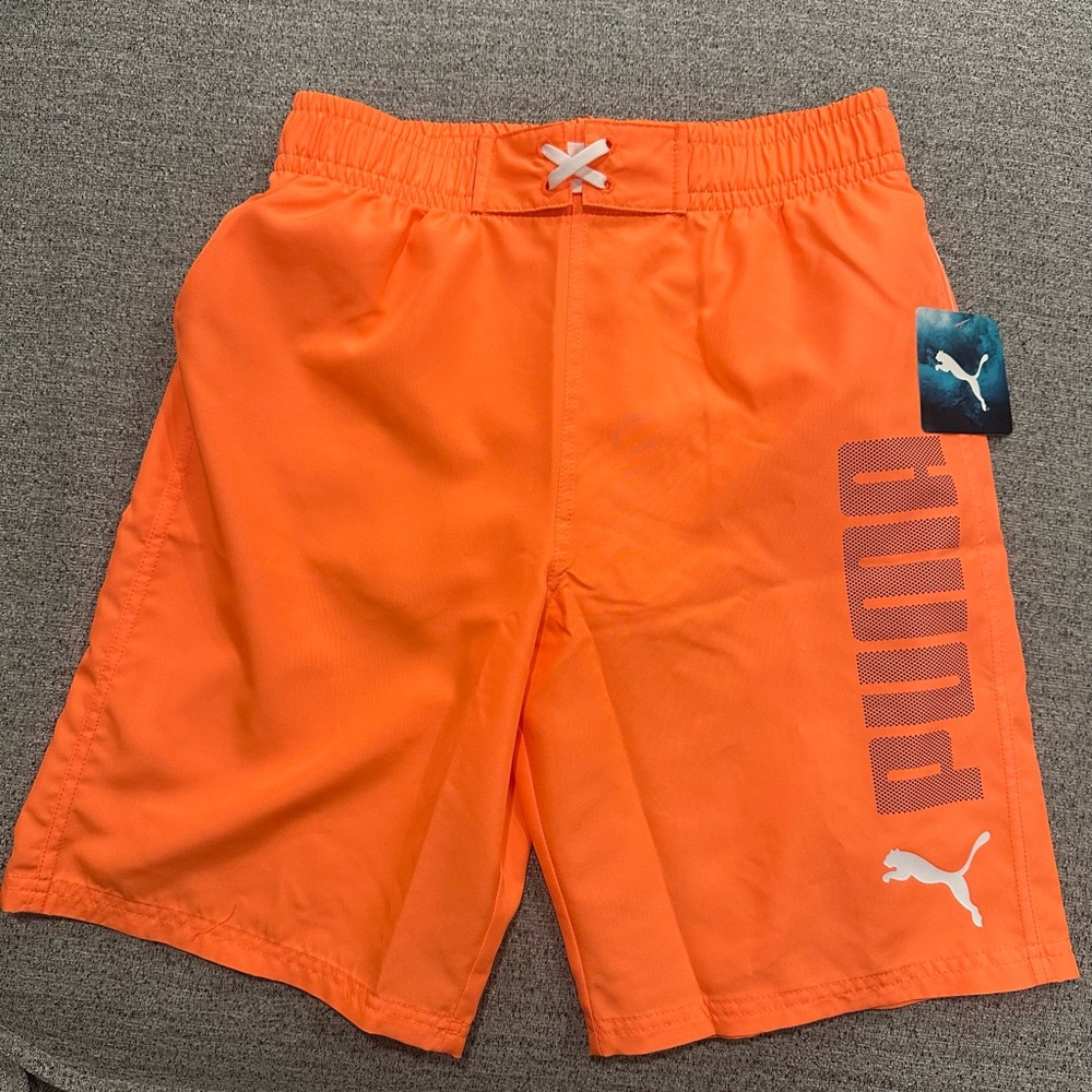 NWT Boys Puma Swim Trunks Large Summer Beach